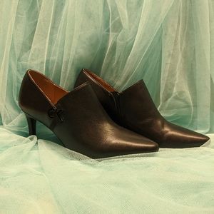 Calvin Klein 'Joanie' Black Leather Heels.